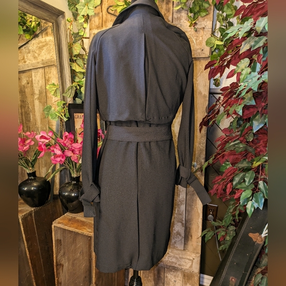 Revamped black trench coat (NWT) s/m - Picture 3 of 6